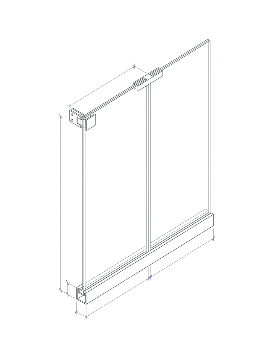 Glass Partition Installation in Sacramento, CA for Showers — Capital Glazing