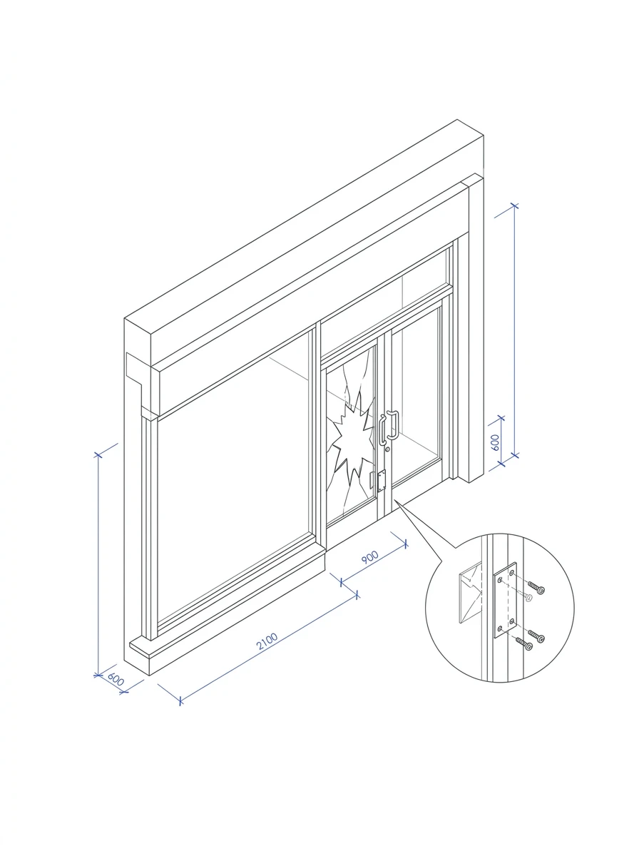 Storefront Glass Repair in Sacramento, CA — Capital Glazing